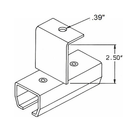 Threaded Rod Track Splice Connector 