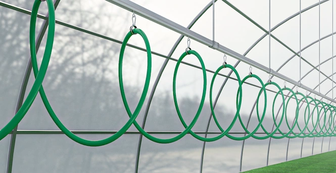 hose trolley for green house